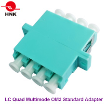 LC Quad Multimodo Om3 Adaptador de fibra óptica de plástico estándar